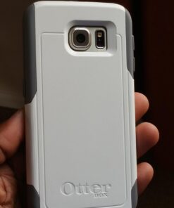 OtterBox COMMUTER SERIES for Samsung Galaxy S6 - Retail Packaging - Glacier (White/Gunmetal Grey) 19 61GNqk2ttYL