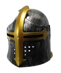 Nicky Bigs Novelties Medieval Templar Knight Helmet Costume Headwear, Silver, One Size 20 61GOMuqTxXL