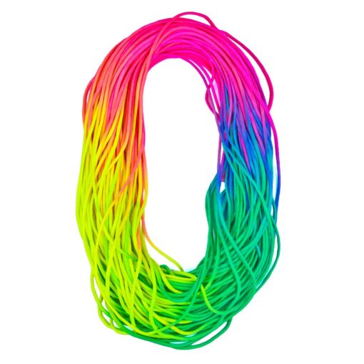 West Coast Paracord Macramé Weaving Rainbow Dip Dye Cord - Bright Color 550 Paracord (50 Feet) 50 Feet