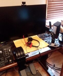 Logitech G Saitek PRO Flight Throttle Quadrant, Professional Simulation Axis Levers, LCD Display, 3x Two-Way Rocker Switches, Adjustable Bracket, USB, PC - Black 22 61GSZbsoeOL