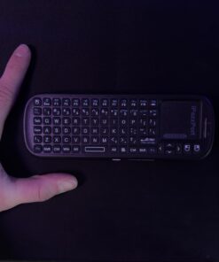 iPazzPort Upgrade Mini Bluetooth Keyboard Remote, Wireless 2.4GHz with Touchpad Mouse Combo Controller for Smart TV, Laptop, Android TV Box,Windows MacOS KP-19SM black 18 61GTMkS7I3L