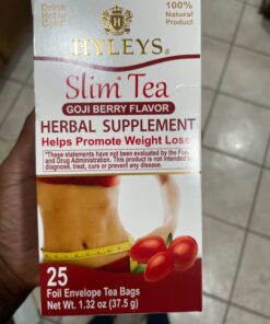 Hyleys Slim Tea Goji Berry Flavor - Weight Loss Herbal Supplement Cleanse and Detox - 25 Tea Bags (1 Pack) 25 Count (Pack of 1) 28 61GU6i7GOsL