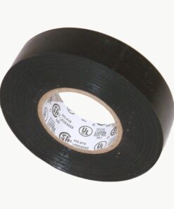 Alternative view of JVCC Premium Grade Electrical Tape [8 mils Thick] (EL7566-AW): 1 in. x 66 ft. (Black) 1 in. x 66 ft. (24mm x 20m)