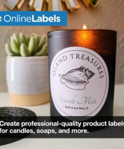 3 Inch Round Labels - Pack of 600 Circle Stickers, 100 Sheets - Inkjet/Laser Printer - Online Labels 100 Sheet Pack 17 61GZ6XxiyL