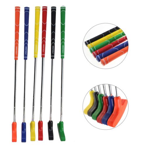 Crestgolf 6pcs Two Way Junior Golf Putter Kids Putter Both Left and Right Handed Easily Use 5 Sizes for Ages 3-5 6-8 9-12 13-15 Adult 25 inch