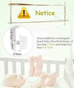 AGPtek 28 inch Baby Crib Mobile Bed Bell Holder Music Box Holder Arm Bracket Baby Bed Stent Set Nut Screw 28 61GZZeWcl6L