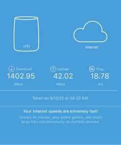 NETGEAR Orbi Quad-Band WiFi 6E Mesh System (RBKE963), Router with 2 Satellite Extenders, 10.8Gbps Speed, Coverage up to 9,000 sq. ft., 200 Devices, 10 Gig Internet Port, AXE11000 802.11ax WiFi 6E | 3-Pack 36 61GZaiJJUVL