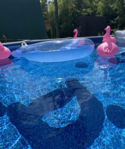 INTEX 58859EP Sit 'N Float Inflatable Lounge: Built-In Cup Holders – Heavy-Duty Handles – 220lb Weight Capacity – 58" x 39" – Colors May Vary 30 61GZyBN G1L