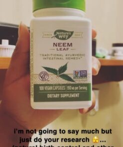 Nature's Way Herbal Neem Leaf, Traditional Ayurvedic Intestinal Remedy*, 100 Vegan Capsules 44 61GbA2z42IL