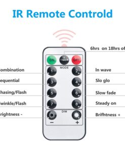 TingMiao Fairy Lights 33ft 100 LED String Lights Battery Operated with Remote Waterproof Copper Wire Lights for Indoor Decorative Lights Warm White 27 61GbrpU2afL