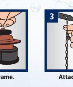 Fluidmaster 502P21 PerforMAX Universal Water-Saving Long Life Toilet Flapper for 2-Inch Flush Valves, Adjustable Solid Frame Design, Easy Install, Red, 1 pack 23 61GcTkS8y2L