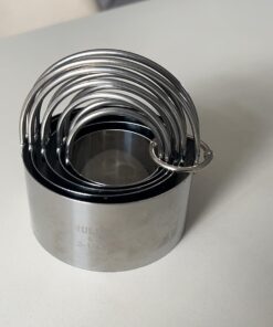 HULISEN Biscuit Cutter Set (5 Pieces/Set), Round Cookies Cutter with Handle, Professional Baking Dough Tools, Gift Package 5 Sizes - Flat 41 61GcURF5CeL