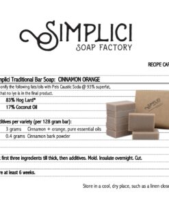 Alternative view of SIMPLICI Orange & Cinnamon Bar Soap Value Bag (6 Bars) Bulk Palm Oil Free. Scented with Pure Essential Oils.