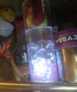 JINHEZO Submersible LED Light, Tea Lights, Pond Underwater Small LED Lights, Battery Operated 125 Hours, for Wedding Home Vase Festival Party Decoration White 24Pcs (Built-in 48 Batteries) 24 Pack 35 61GdJyGpPGL