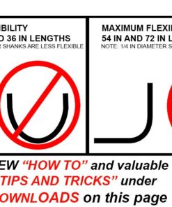 Flexible Drill Bit, 9/16In.Dia.X54In.L 9/16 in. 54 in. 9 61GdMkibL
