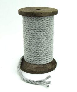 Ravenox Natural Twisted Cotton Rope | Made in The USA | Strong Triple-Strand Cordage for Sports, Décor, Pet Toys, Crafts, Macramé & Indoor Outdoor Use| by The Foot & Diameter (Multiple Color) Gray 1/2 Inch x 50 Feet 16 61GfCLyvm7L 6