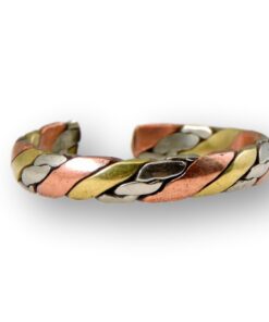 Handmade Twisted Three Metal Medicine/Healing Ring. 13 61GfayNvLEL