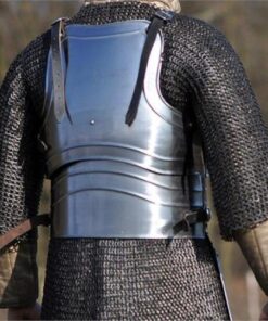 Alternative view of Medieval Jousting Knight Body Armor | Cuirass 18g Replica Adult Warrior Guard Silver Costume| Protective Antique King Body Suit