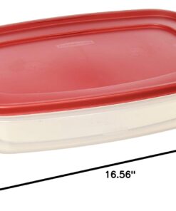 Rubbermaid 687965439399 Plastic Easy Find Lid Food Storage Container, 1.5 Gal, 1777163 Set of 2 5 61GgdqWza0L