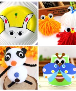 1210pcs Googly Wiggle Eyes Self Adhesive, for Craft Sticker Multi Sizes 4mm to 25mm for DIY by ZZYI 1210pcs 16 61GgvvW25xL