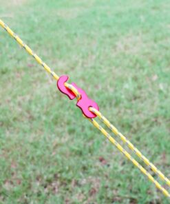 TRIWONDER Reflective Guyline, Tent Cord Nylon Paracord Rope with Guyline Adjuster for Camping Tent, Outdoor Packaging (Yellow - 4 Pack) 01 Yellow (Φ3mm) - 4 Pack 13 61GhVPuOasL