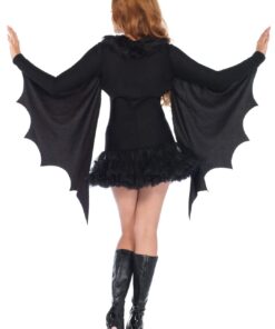Leg Avenue Women's Cozy Bat Shrug and Headband One Size Black 12 61Gjf8kAxIL