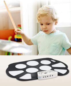 Eoncore Portable Electronic Roll up Drum Pad Kit Silicon Foldable with Stick 13 61GkL5ChyL