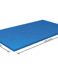 Alternative view of Bestway 58106 Above Ground Pool Cover, 118-inch by 79-inch, Blue