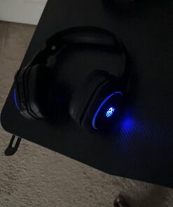 Tatybo Wireless Gaming Headset for PS4, PS5, PC - 2.4GHz Gaming Headphones with Detachable Noise Canceling Microphone, 30-Hr Battery Gaming Headsets for Laptop, Switch, Mac (Black) Black 33 61GmtC3YjtL