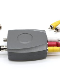 THE CIMPLE CO RF Modulator - RCA Composite to RF Coaxial - Converts Standard Definition Signals to Coax, Includes AV Cable 12 61GncXg4DaL