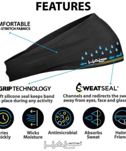 Halo Headband Bandit - 4" Wide Pullover Sweatband for Both Women and Men Stargazer 8 61GqE3y45RL