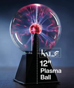 Katzco 7" Plasma Ball - Nebula Sphere, Thunder Lightning - Plug-in Electricity Ball - Touch and Sound Sensitive Plasma Globe for Parties, Decorations, Prop - STEM Science Toy for Kids - Cool Lamps 7 inch Interactive 22 61Gr04GS1mL