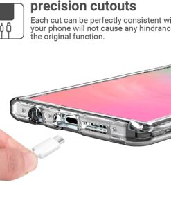 KIOMY Heavy Duty Shockproof Bumper Protective Clear Case for Samsung Galaxy S10 6.1 Inch, 3 Layers in 1 Hybrid Design Flexible TPU Inside with Hard PC Back and Front Frame Without Screen Protector with Front Frame 12 61GrFgmanbL