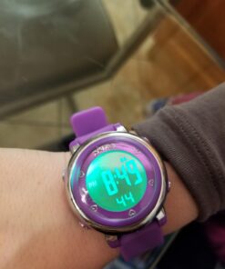 cofuo Kids Digital Sport Waterproof Watch for Girls Boys, Kid Sports Outdoor LED Electrical Watches with Luminous Alarm Stopwatch Child Wristwatch Purple 28 61GtTvqUsL