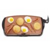 BELLA Electric Ceramic Titanium Griddle, Make 10 Eggs At Once, Healthy-Eco Non-stick Coating, Hassle-Free Clean Up, Large Submersible Cooking Surface, 10.5" x 20", Copper/Black 10.5" x 20" 37 61GtVTtzHaL
