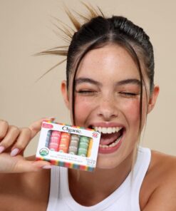 Cliganic USDA Organic Lip Balm Set - 6 Flavors - 100% Natural Moisturizer for Cracked & Dry Lips Variety 6 Count (Pack of 1) 31 61GuERpcqdL