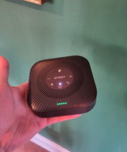 EMEET Conference Speakerphone M0 Plus, 4 AI Mics 360° Voice Pickup, Noise Reduction, USB C, Bluetooth Speakerphone for 8 People w/Daisy Chain for 16, Conference Speaker Compatible w/Leading Software Advanced M0 PLUS for 8 41 61GuPeh Y1L