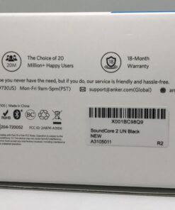 Anker Soundcore 2 Portable Bluetooth Speaker with 12W Stereo Sound, Bluetooth 5, Bassup, IPX7 Waterproof, 24-Hour Playtime, Wireless Stereo Pairing, Speaker for Home, Outdoors, Travel Black 39 61GzC3g9QRL