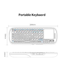 iPazzPort 2.4G Mini Wireless Keyboard with Touchpad Mouse Combo, Lightweight Portable Keyboard Controller, Compatible with Android TV Box/PC/Tablets/PS4/Raspberry Pi 3/HTPC KP-810-19S 22 61GzXm4ufWL