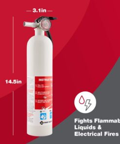 FIRST ALERT AUTOMAR10 Car and Marine Fire Extinguisher, FE10GR, UL RATED 10-B:C, White, 1-Pack 14 61GzZs57wgL