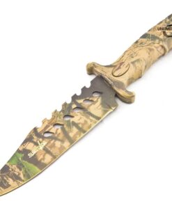 Alternative view of Unlimited Wares HK-1037S Camo Outdoor Fixed Blade Knife 10.5-Inch Overall