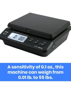 AMERICAN WEIGH SCALES Digital Shipping Postal Scale, Package Postage Scale 55lbs. x 0.01lbs. (Black), PS-25 28 61GzqwOoXwL