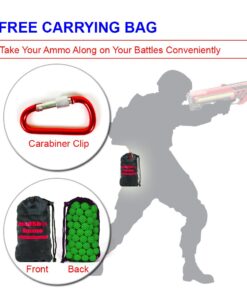 HeadShot Ammo Foam Balls for Toy Gun Refill Pack of Bullets Compatible with Nerf Rival Guns 110 Green 10 61GzrVX2sOL