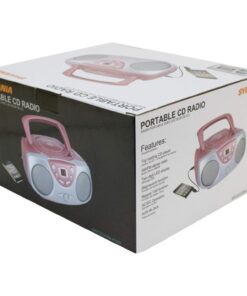 PROSCAN SRCD243 Portable CD Player with AM/FM Radio, Boombox (Pink) Pink 17 61H0aKAHNfL