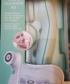 Facial Cleansing Brush, TOUCHBeauty Face Scrubber Electric with Case, 3 Spin Brushes for Deep Cleansing, Gentle Exfoliating, Dual-Speed, Waterproof AS-0759A(Green) Green 41 61H19SvjB5L