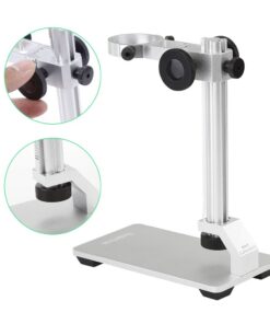 Koolertron Aluminum Alloy Microscope Stand Portable Adjustable Manual Focus Digital USB Microscope Holder Support Adjusted Up and Down 7.3 inch 16 61H1LIJ e8L