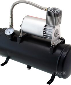 Vixen Horns Train Horn Kit for Trucks/Car/Semi. Complete Onboard System- 150psi Air Compressor, 1.5 Gallon Tank, 3 Trumpets. Super Loud dB. Fits Vehicles like Pickup/Jeep/RV/SUV 12v VXO8530/3118 18 61H1UdKgmbL