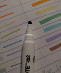 SHARPIE S-Note Duo Dual-Ended Creative Markers, Part Highlighter, Part Art Marker, Assorted Colors, Fine and Chisel Tips, Includes Stand-up Easel, 16 Count 43 61H1WkFUCUL