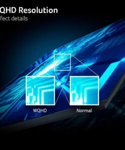 Alternative view of Acer Nitro 27" WQHD 2560 x 1440 PC Gaming IPS Monitor | AMD FreeSync Premium Up to 180Hz Refresh 0.5ms DCI-P3 95% 1 Display Port 1.2 & 2 HDMI 2.0 XV271U M3bmiiprx,Black 27-inch 180Hz