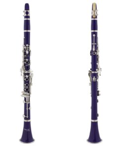 Alternative view of Mendini by Cecilio B Flat Beginner Clarinet with 2 Barrels, Case, Stand, Book, 10 Reeds, and Mouthpiece - Bb Student Clarinet Set, Wind & Woodwind Musical Instruments, Purple Clarinet